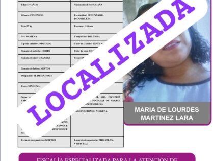MARÍA DE LOURDES MARTÍNEZ LARA