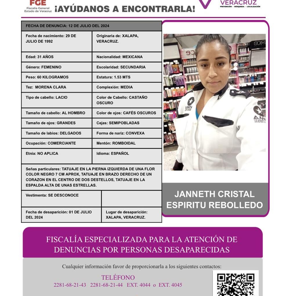 JANNETH CRISTAL ESPIRITU REBOLLEDO PA