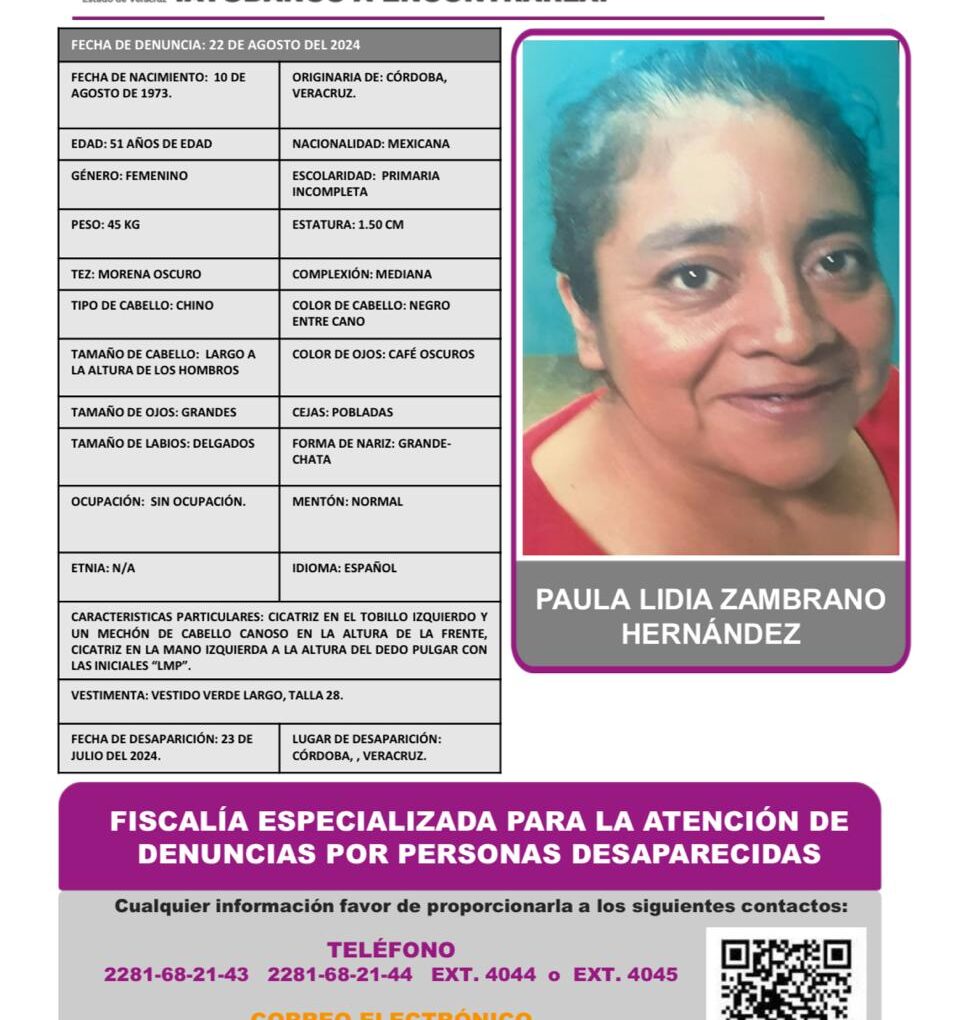 PAULA LIDIA ZAMBRANO HERNANDEZ PA