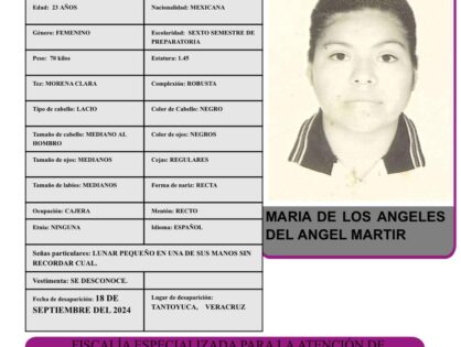 MARIA DE LOS ANGELES DEL ANGEL MARTIR PA