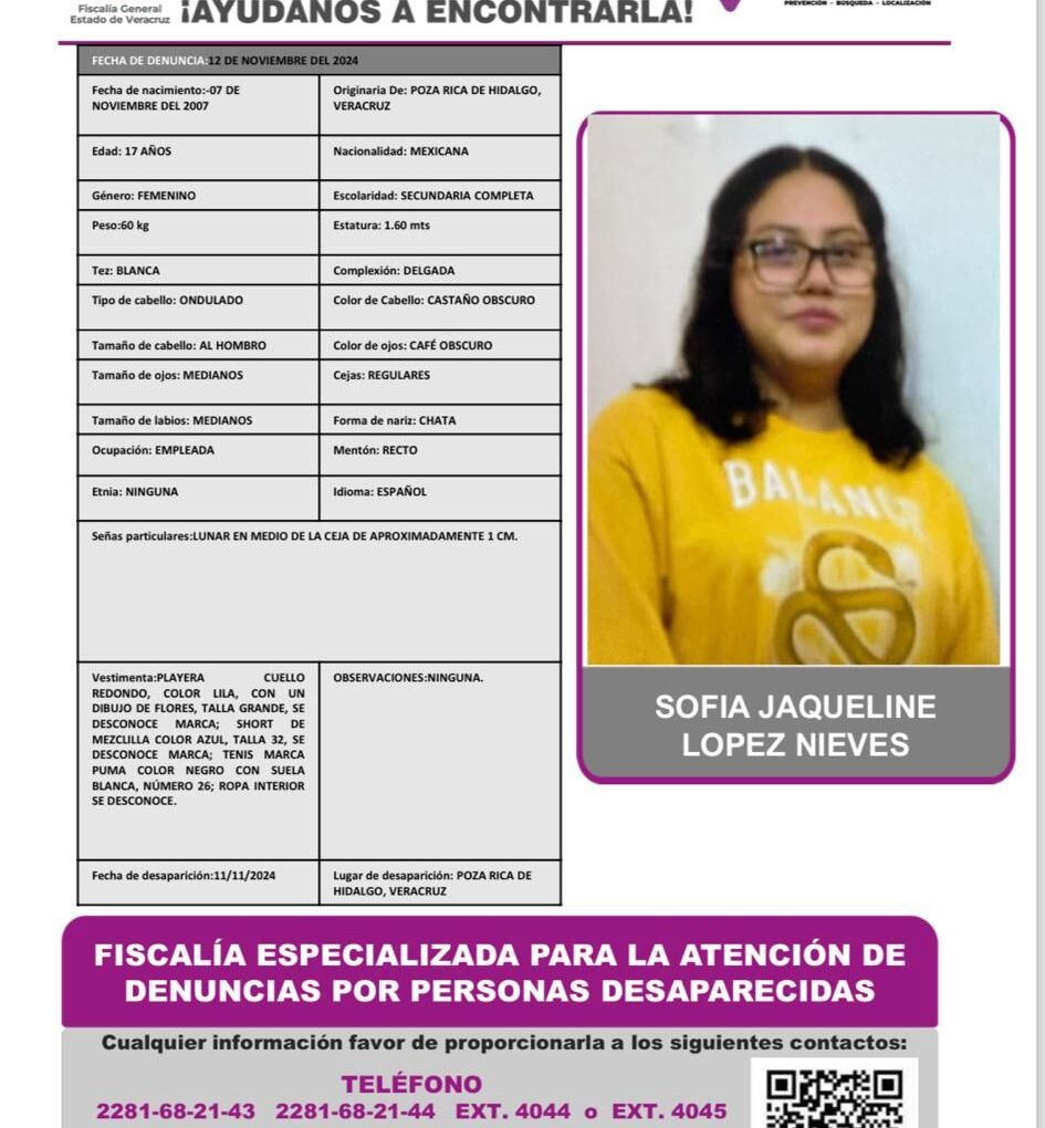 SOFIA JAQUELINE LOPEZ NIEVES PA