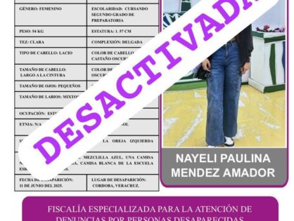 NAYELI PAULINA MÉNDEZ AMADOR