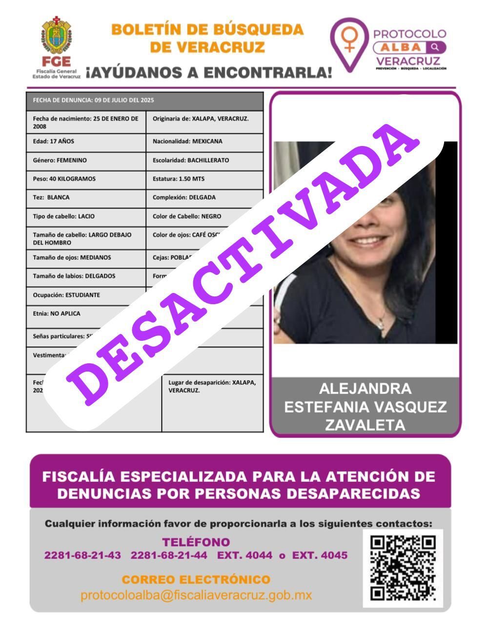 ALEJANDRA ESTEFANÍA VÁSQUEZ ZAVALETA