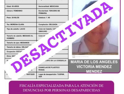 MARÍA DE LOS ANGELES VICTORIA MÉNDEZ MÉNDEZ