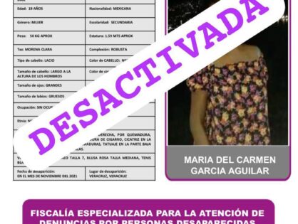 MARIA DEL CARMEN GARCIA AGUILAR
