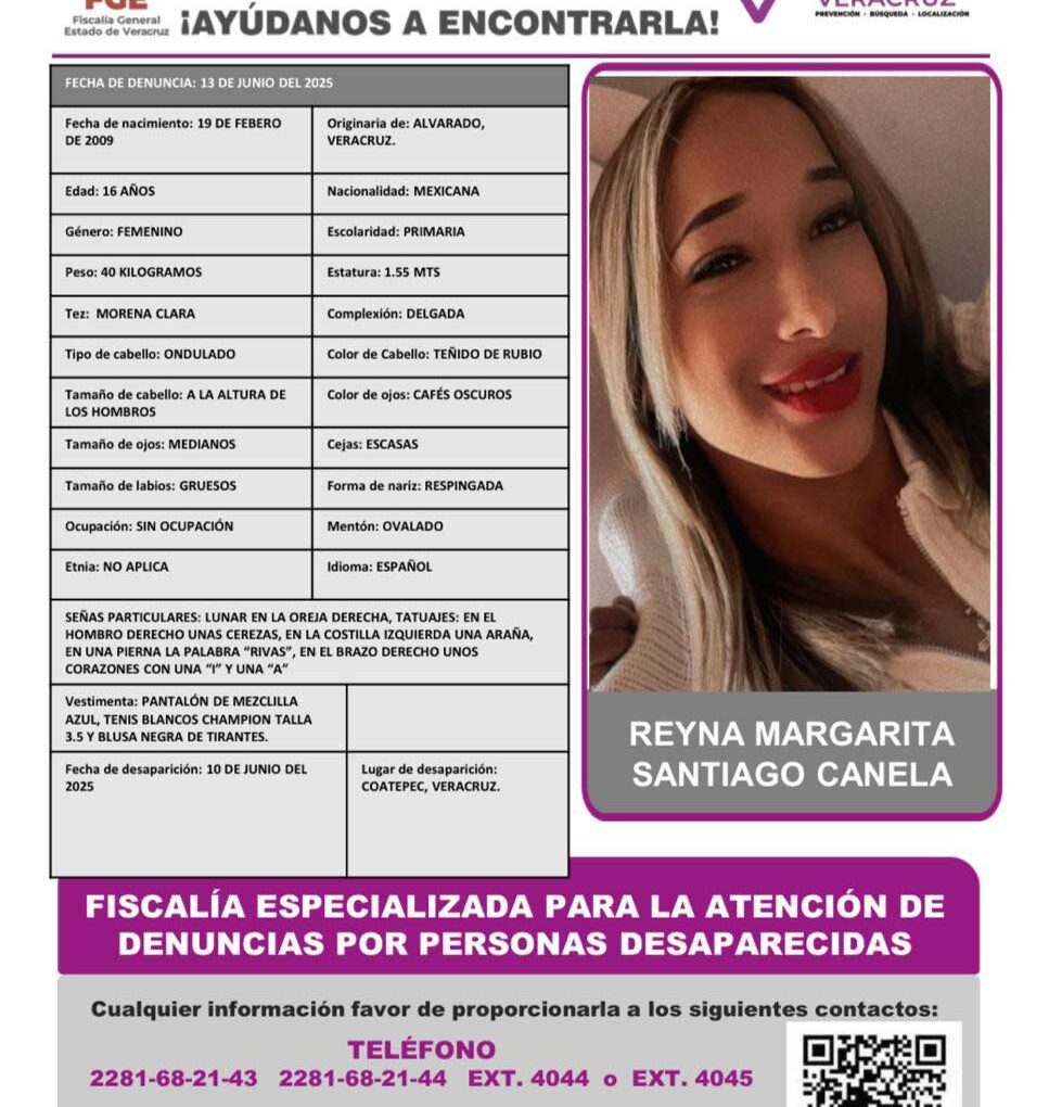 REYNA MARGARITA SANTIAGO CANELA