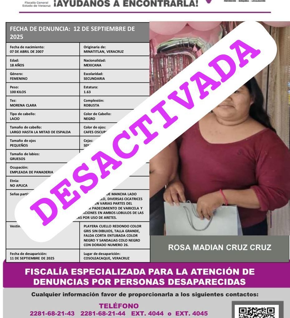 ROSA MADIAN CRUZ CRUZ