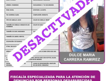 DULCE MARÍA CARRERA RAMÍREZ