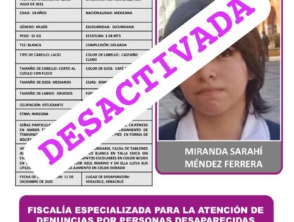 MIRANDA SARAHÍ MÉNDEZ FERRERA