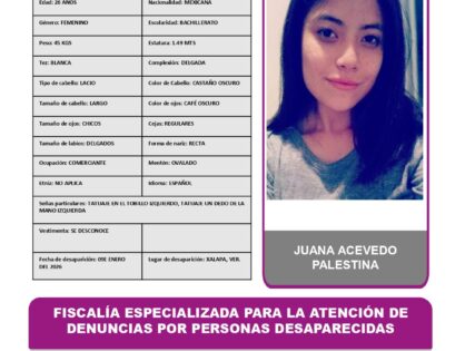 JUANA ACEVEDO PALESTINA
