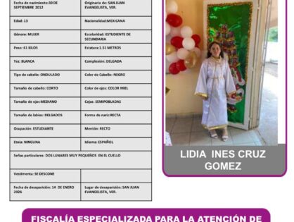 LIDIA INÉS CRUZ GÓMEZ