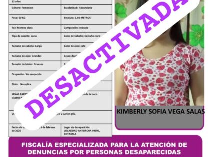 KIMBERLY SOFIA VEGA SALAS