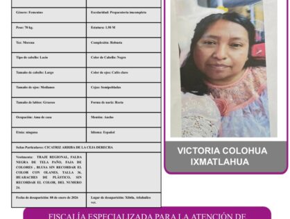 VICTORIA COLOHUA IXMATLAHUA