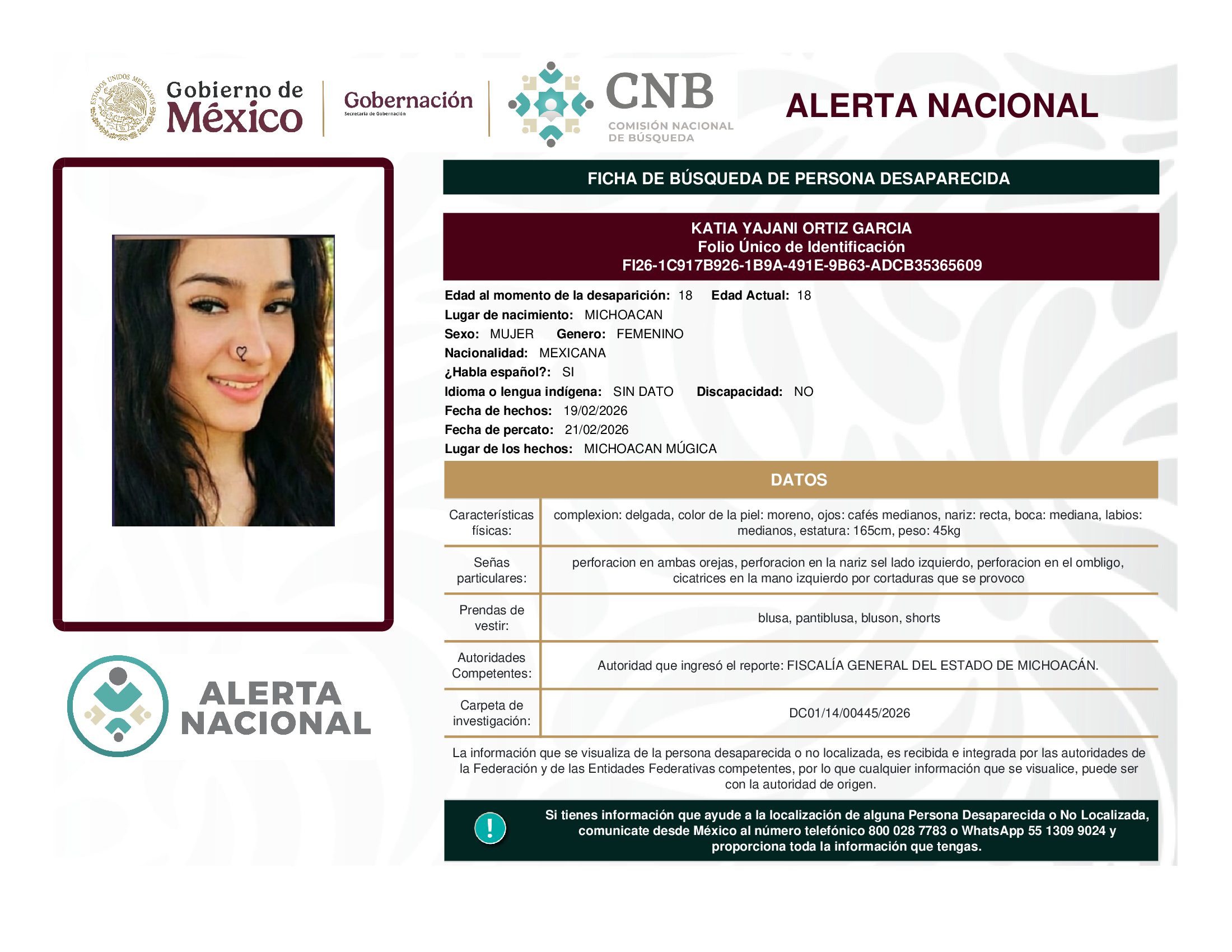 KATIA YAJANI ORTIZ GARCIA