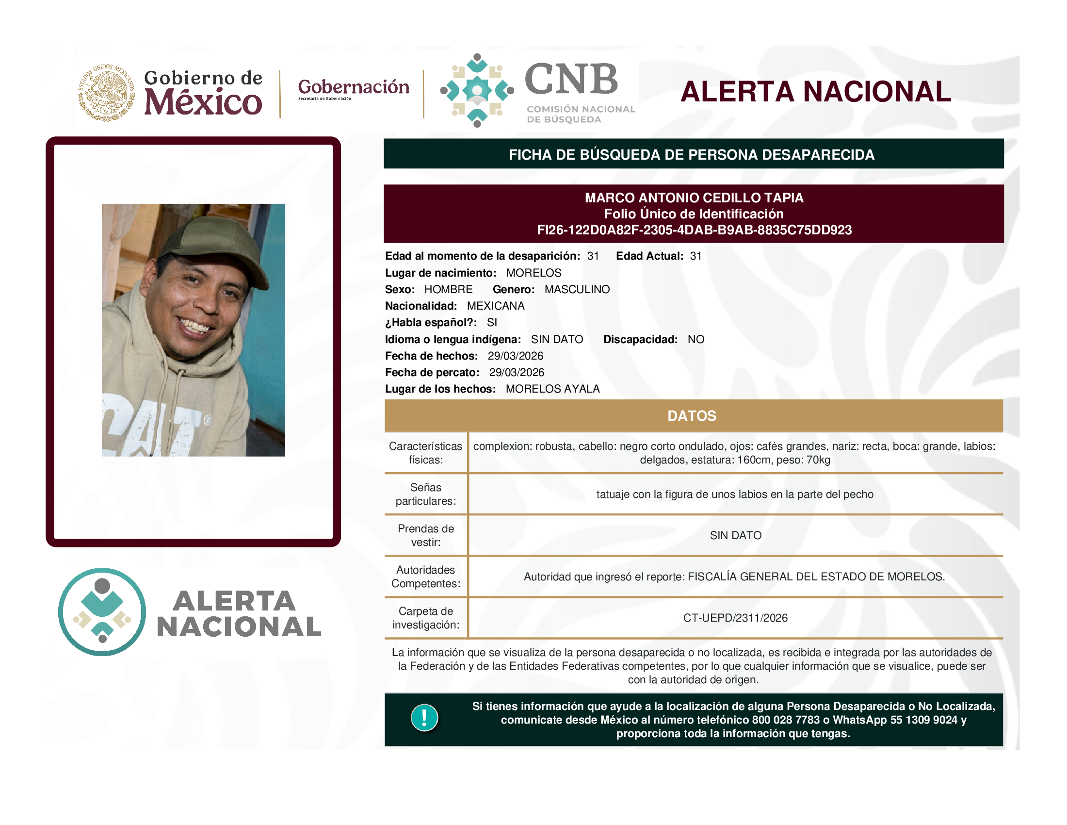 MARCO ANTONIO CEDILLO TAPIA