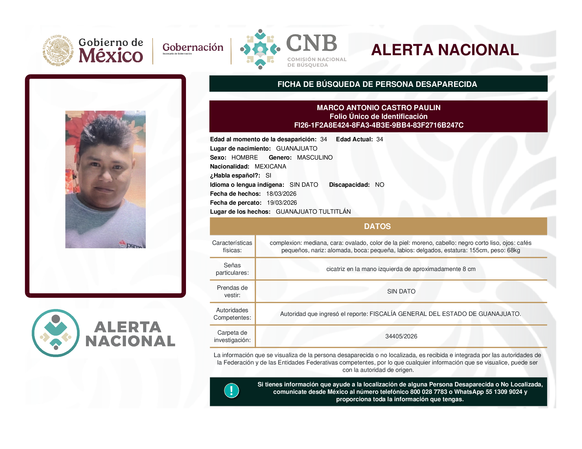 MARCO ANTONIO CASTRO PAULIN