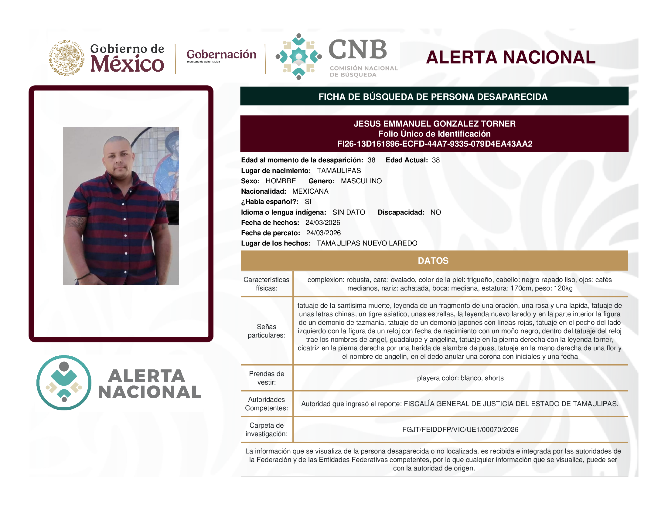 JESUS EMMANUEL GONZALEZ TORNER