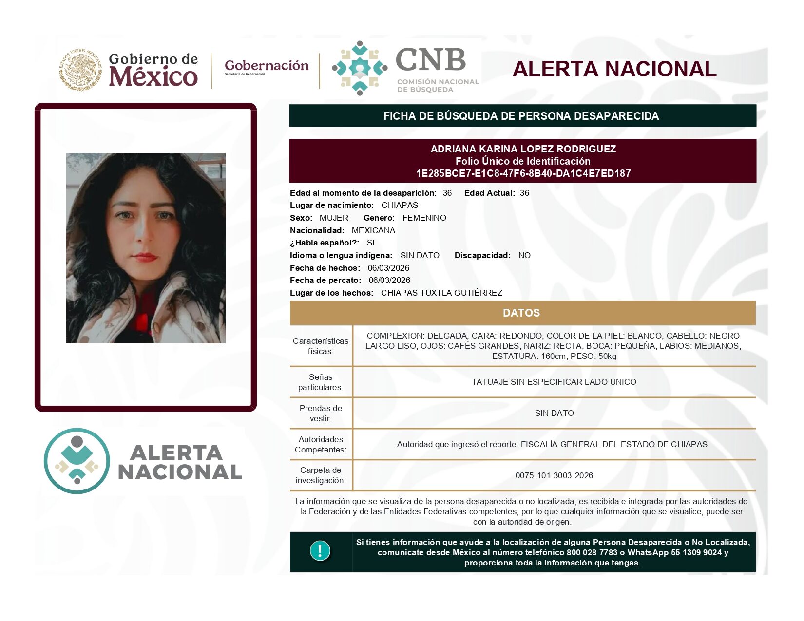 ADRIANA KARINA LOPEZ RODRIGUEZ