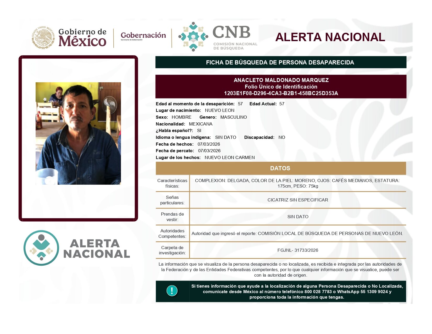 ANACLETO MALDONADO MARQUEZ