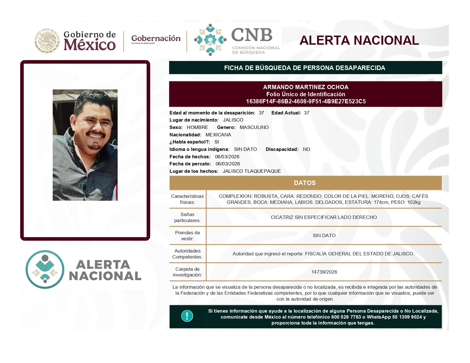 ARMANDO MARTINEZ OCHOA