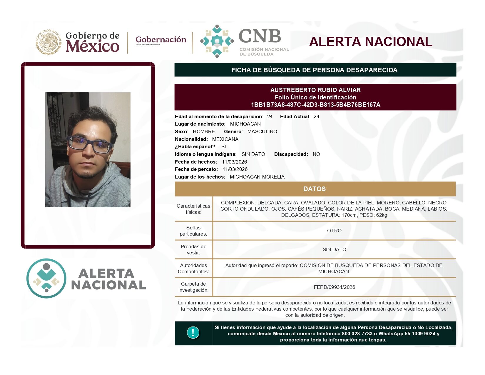 AUSTREBERTO RUBIO ALVIAR