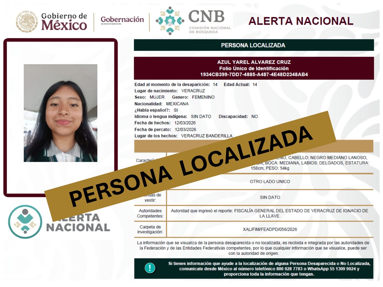 AZUL YAREL ALVAREZ CRUZ