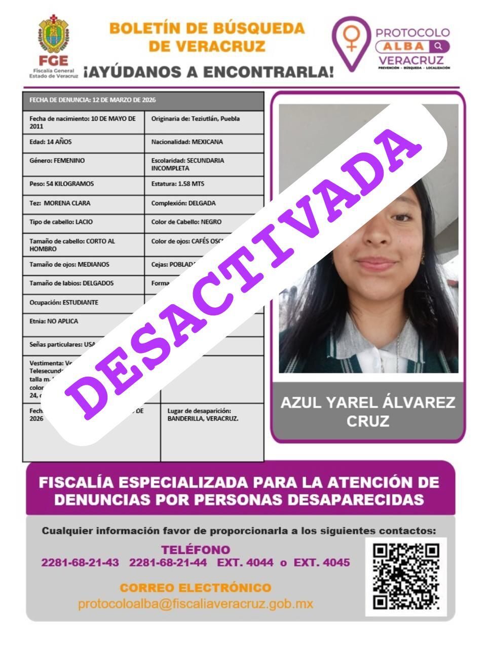 AZUL YAREL ÁLVAREZ CRUZ