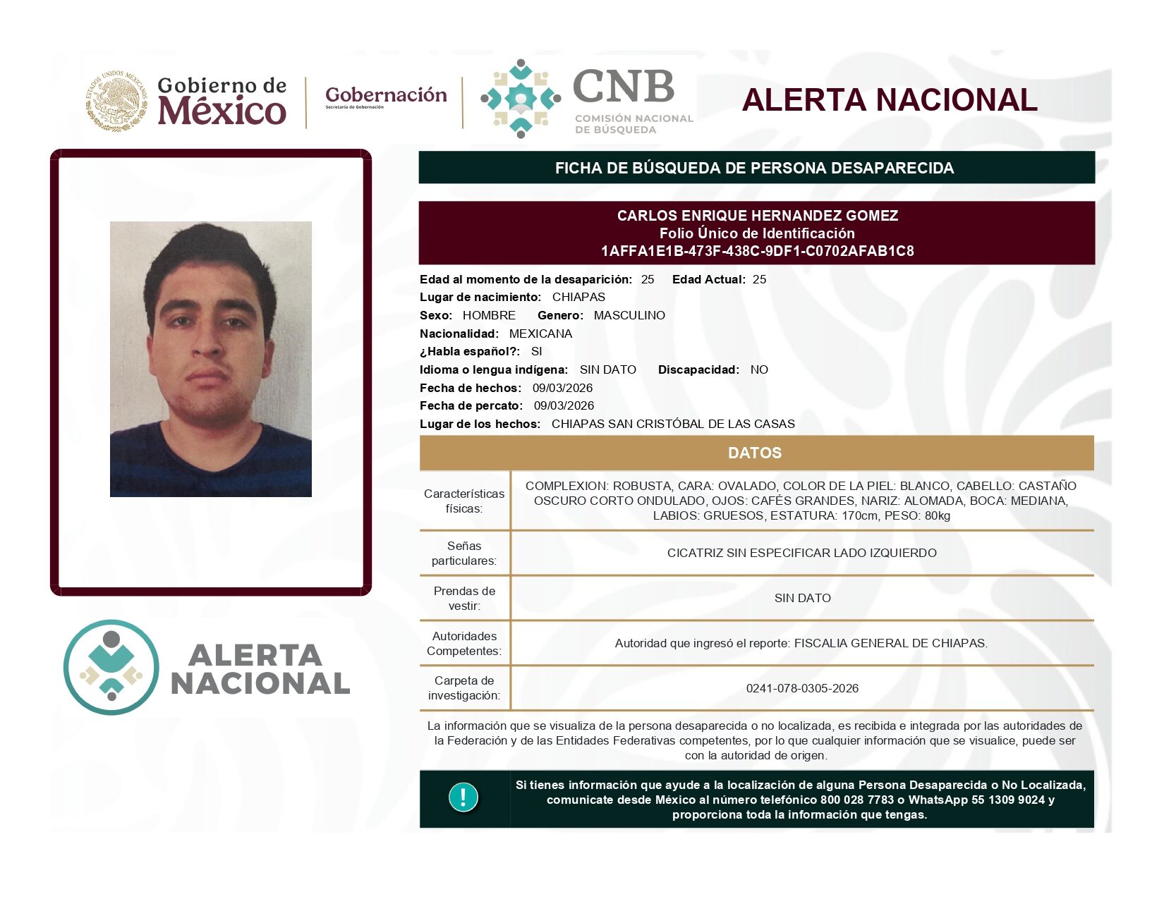 CARLOS ENRIQUE HERNANDEZ GOMEZ