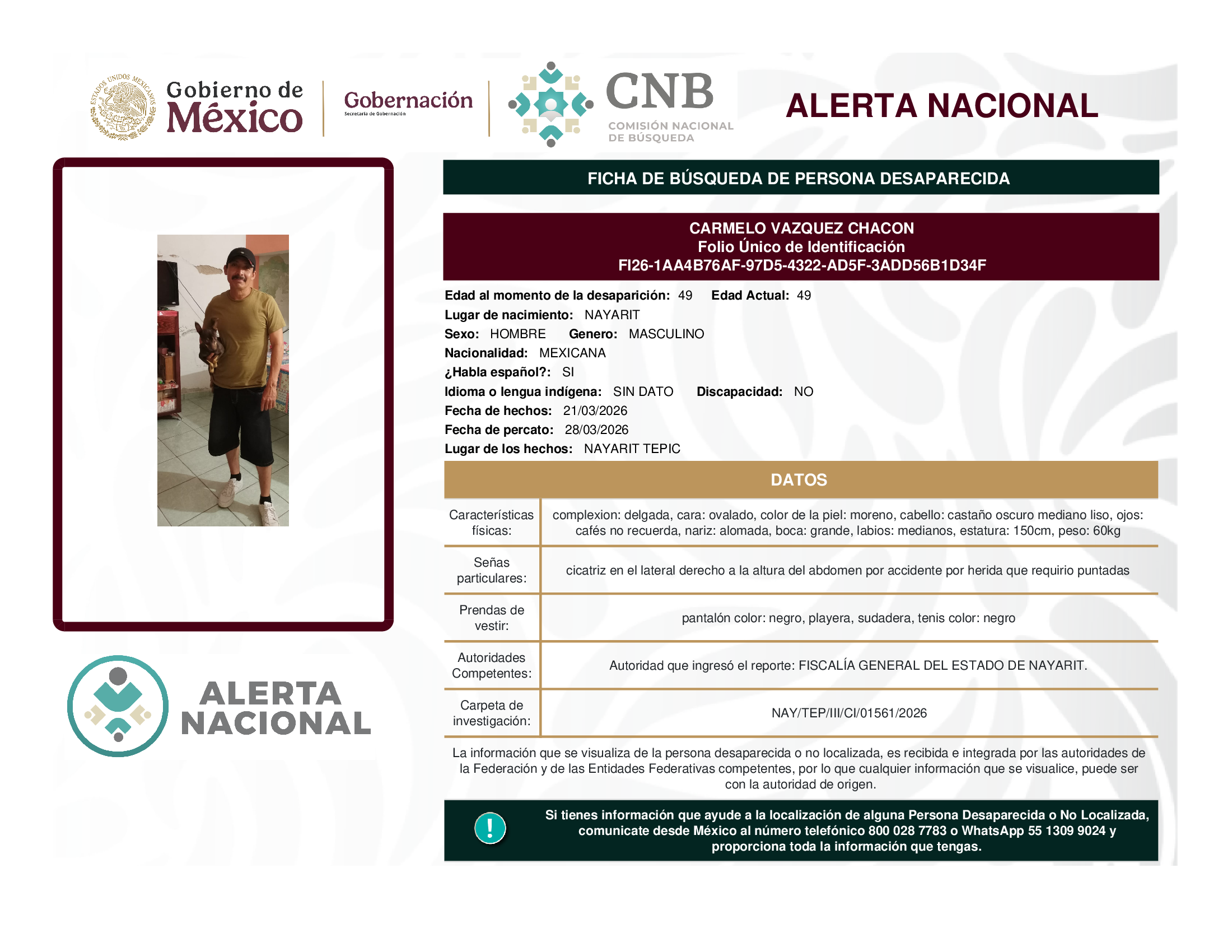 CARMELO VAZQUEZ CHACON