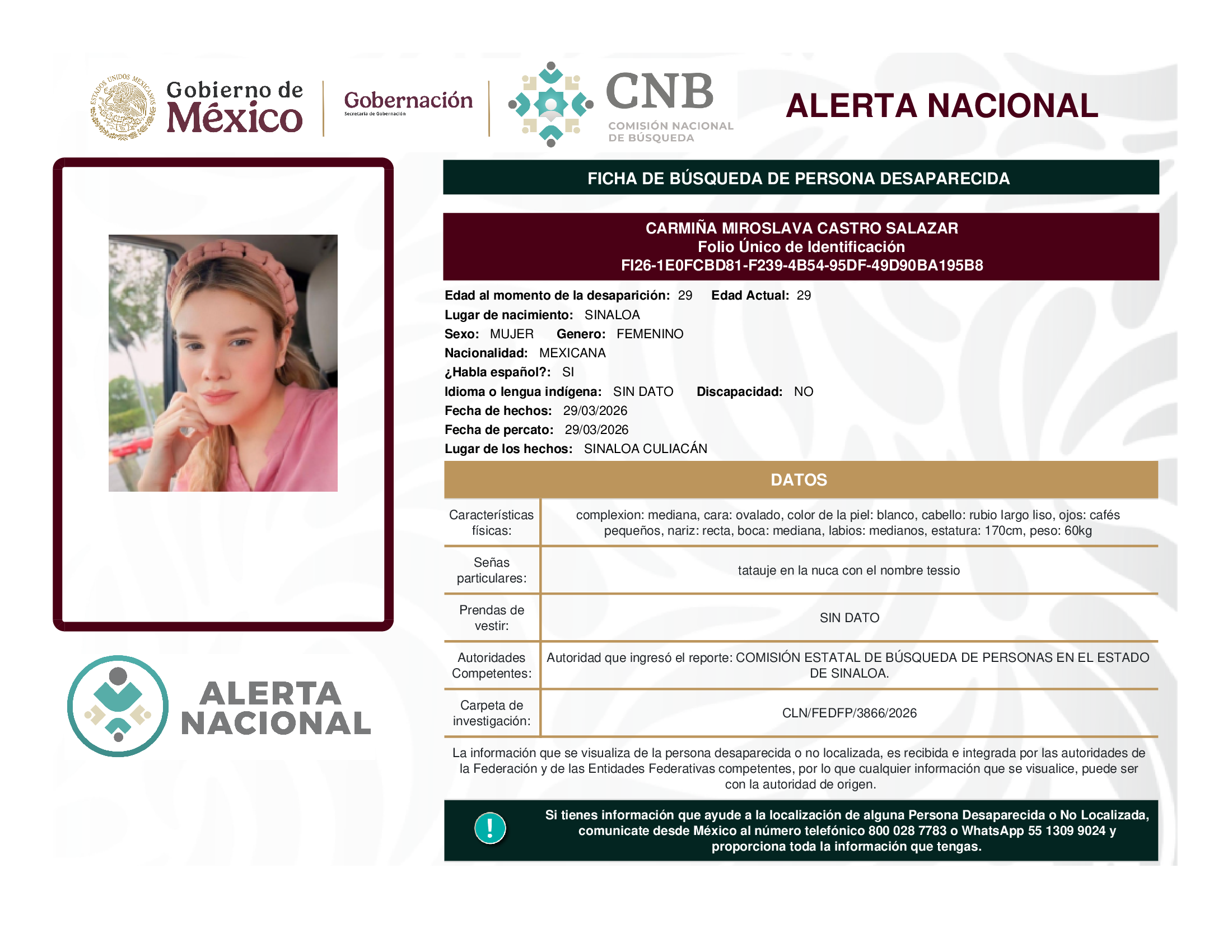 CARMIÑA MIROSLAVA CASTRO SALAZAR