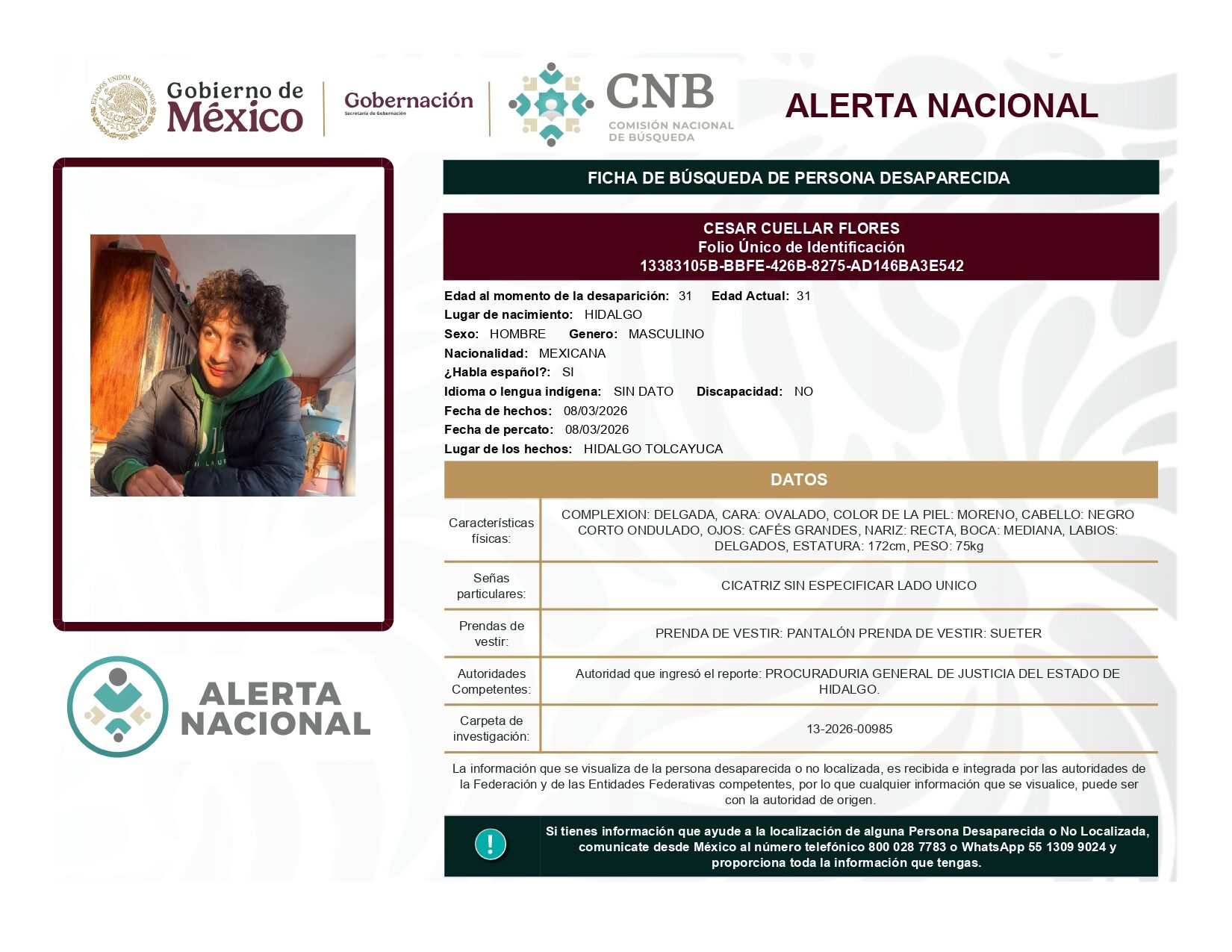 CESAR CUELLAR FLORES