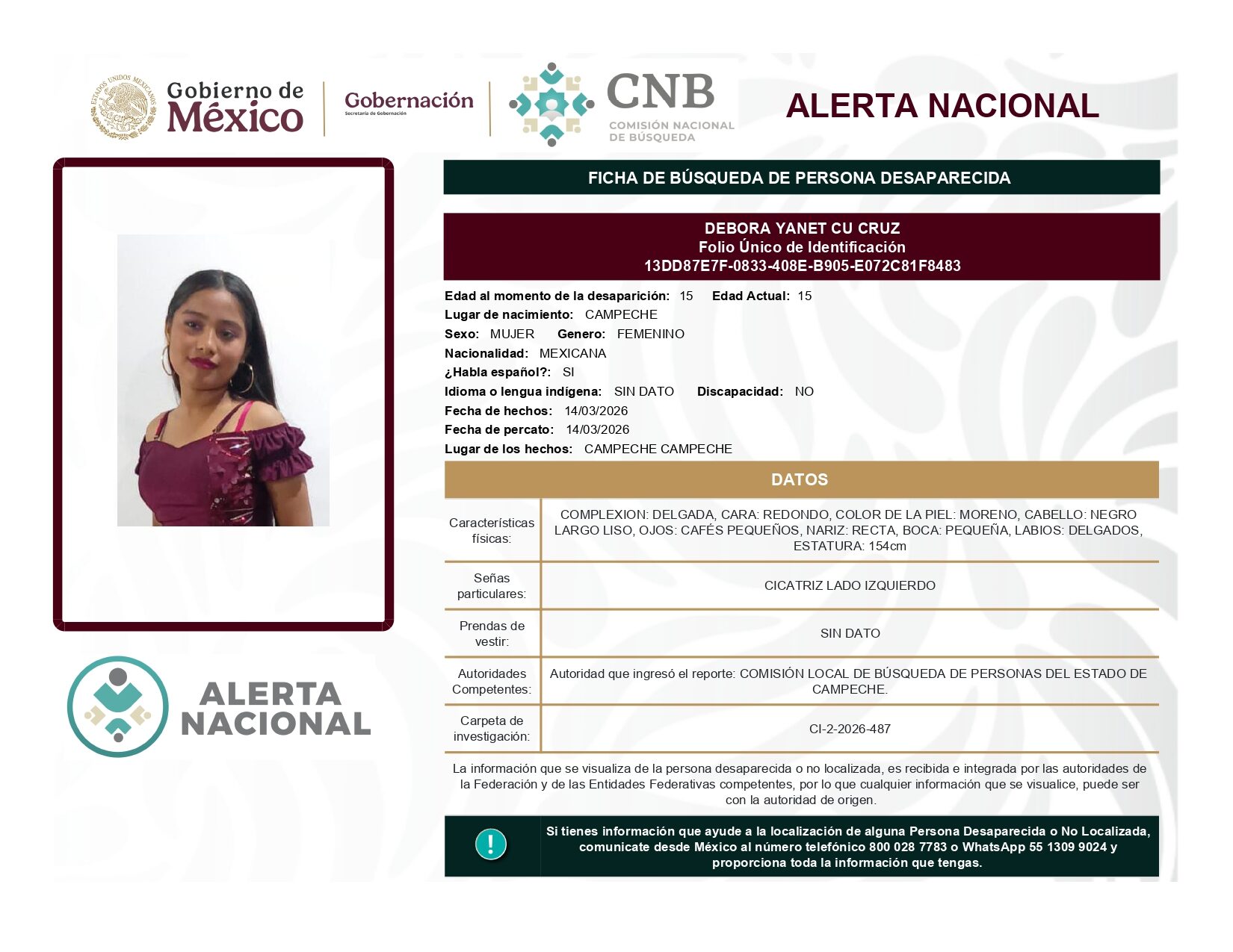 DEBORA YANET CU CRUZ