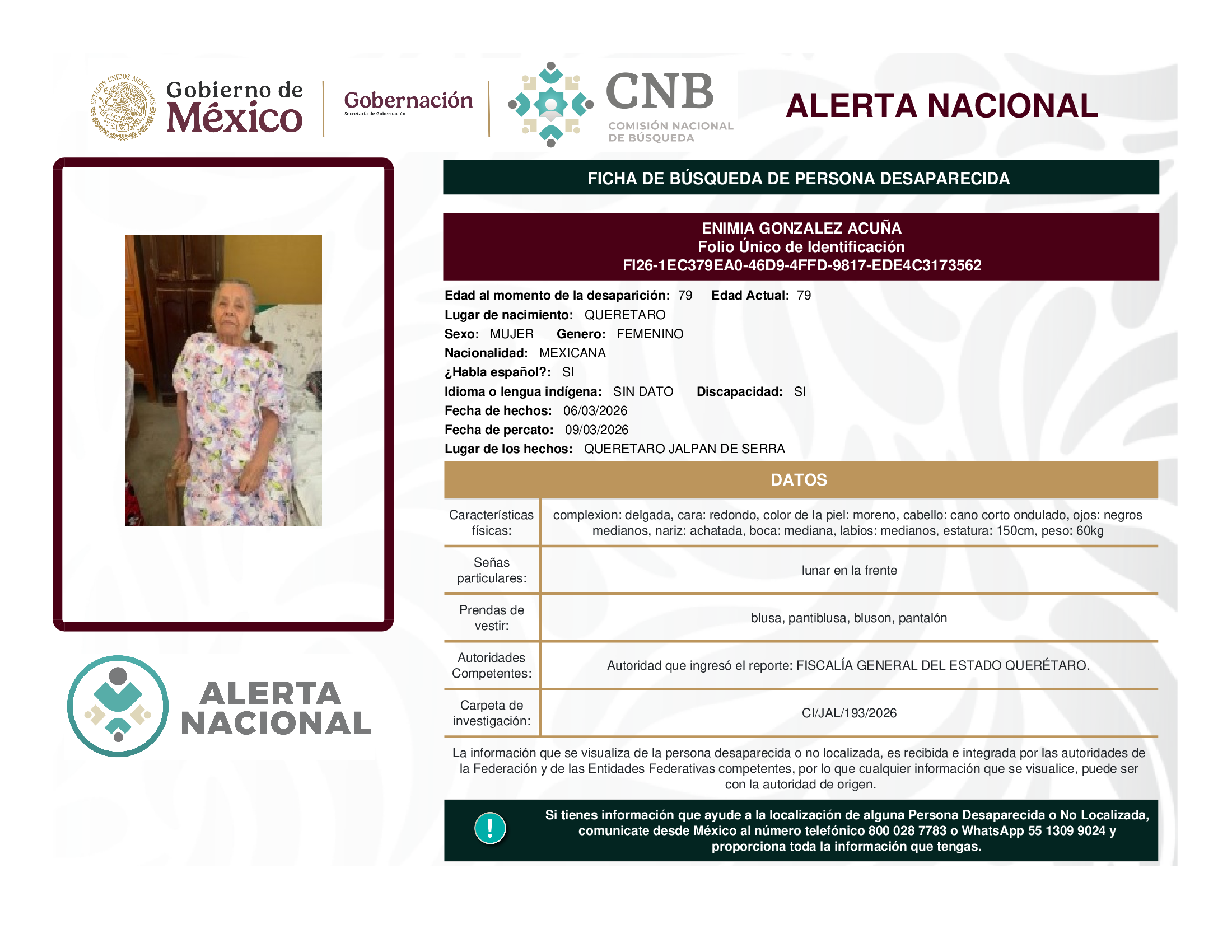 ENIMIA GONZALEZ ACUÑA