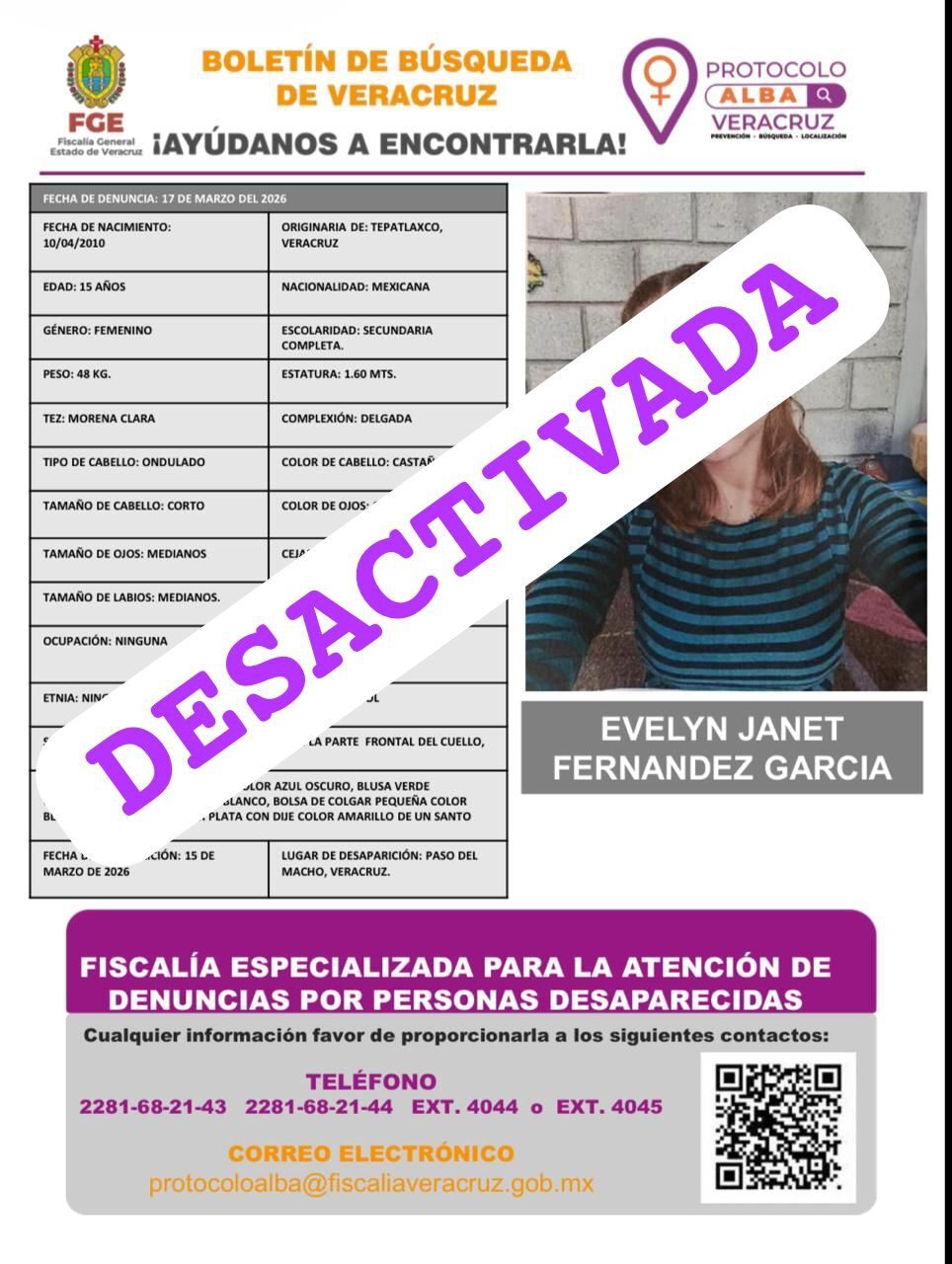 EVELYN JANET FERNANDEZ GARCIA