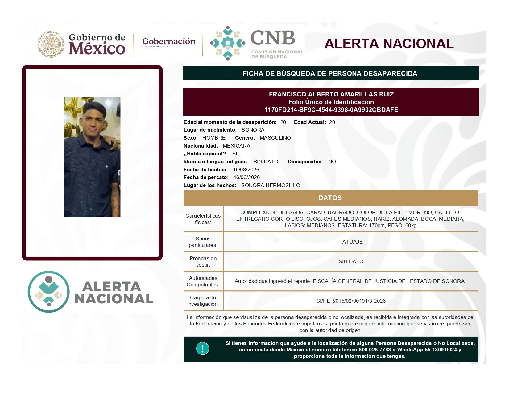 FRANCISCO ALBERTO AMARILLAS RUIZ