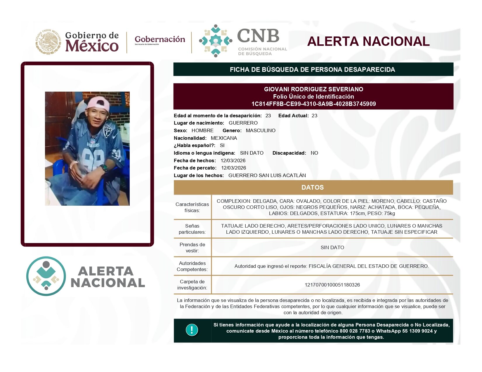 GIOVANI RODRIGUEZ SEVERIANO