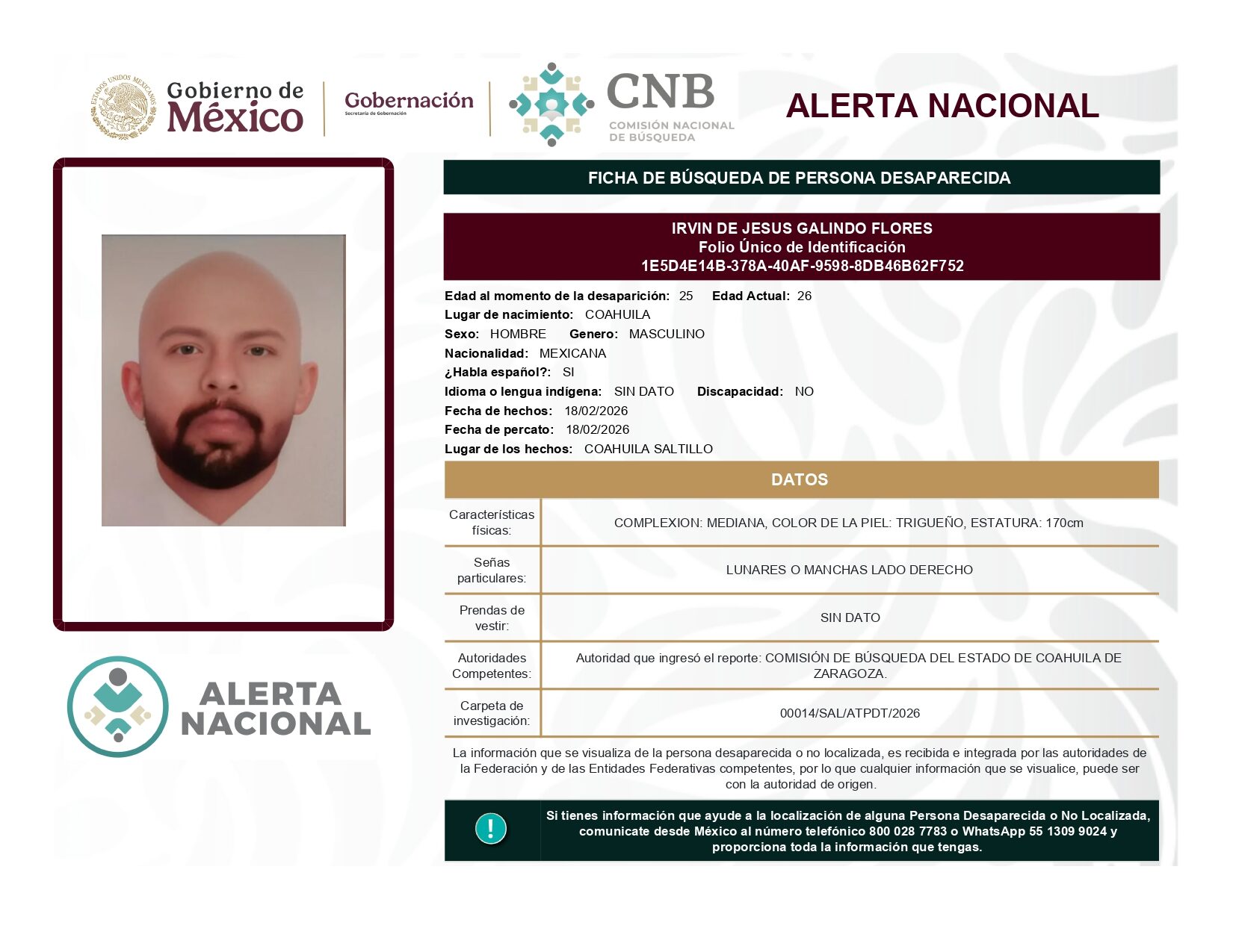 IRVIN DE JESUS GALINDO FLORES