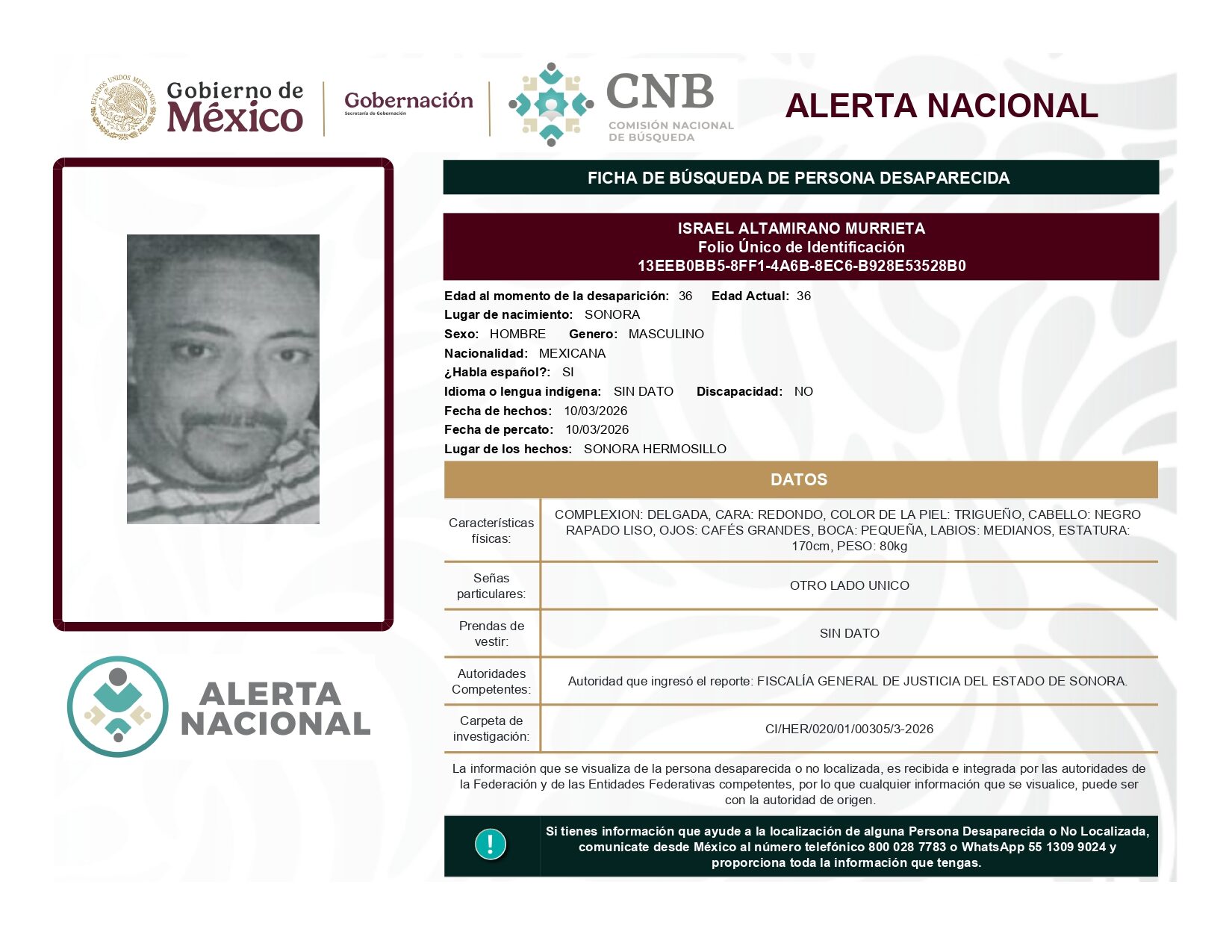 ISRAEL ALTAMIRANO MURRIETA