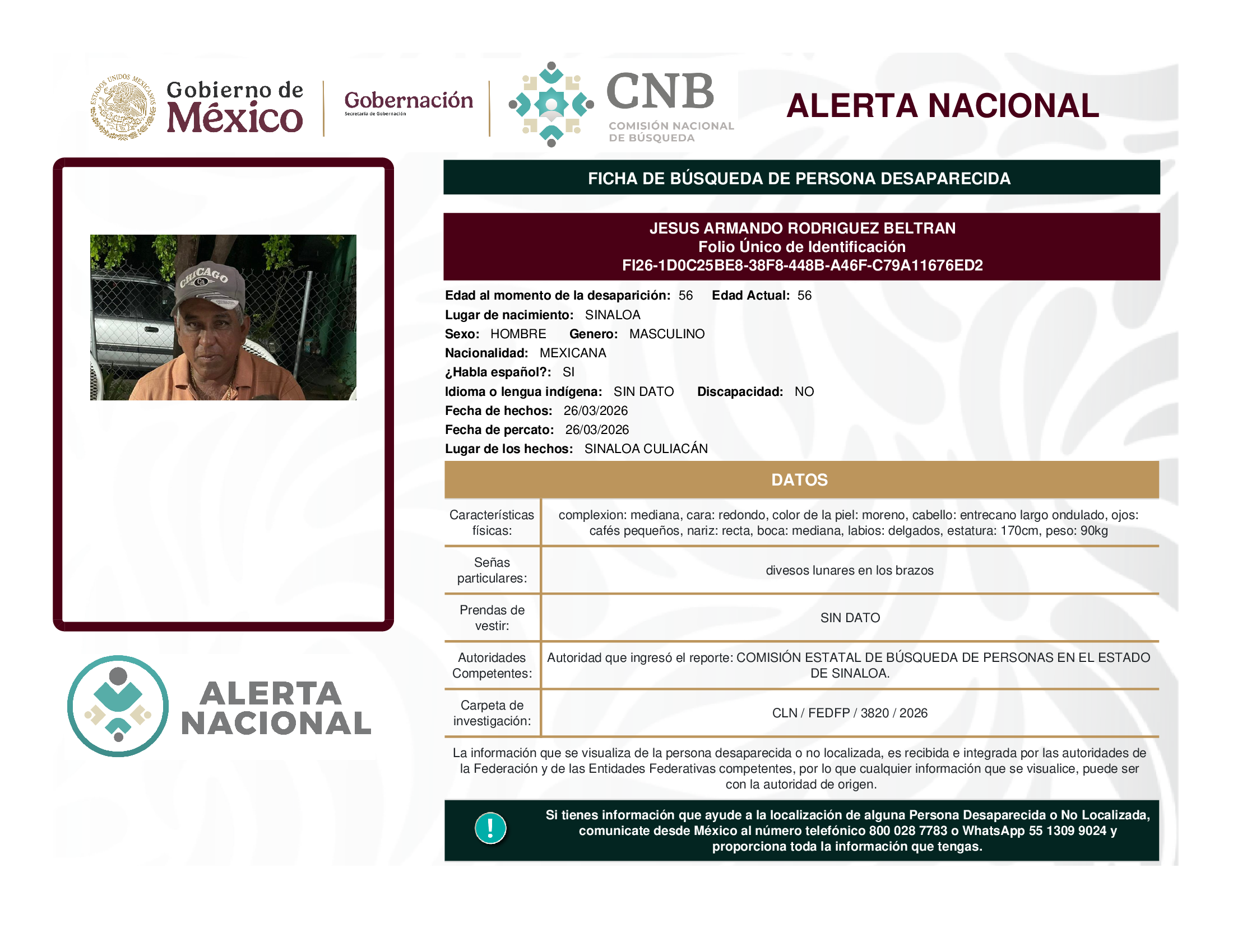 JESUS ARMANDO RODRIGUEZ BELTRAN