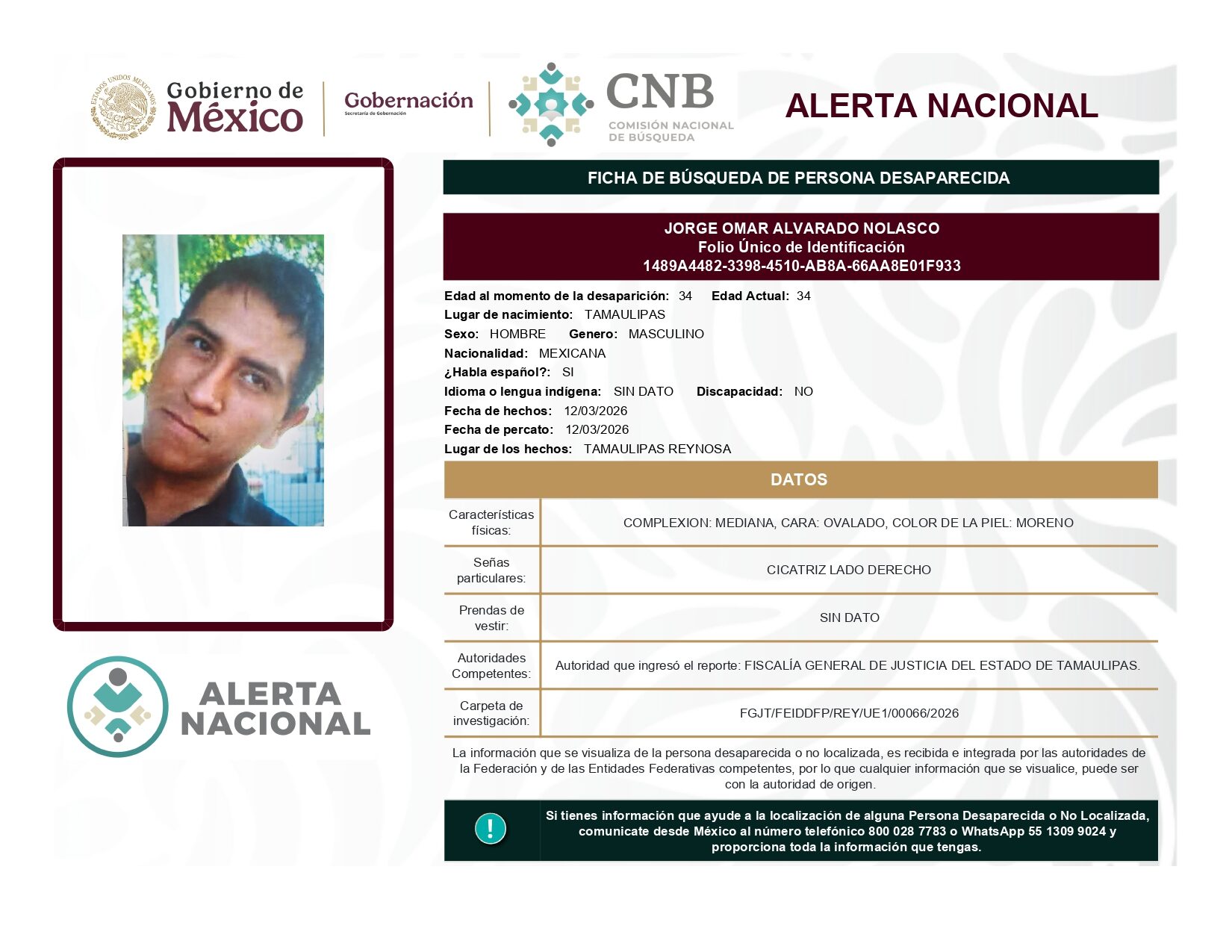 JORGE OMAR ALVARADO NOLASCO