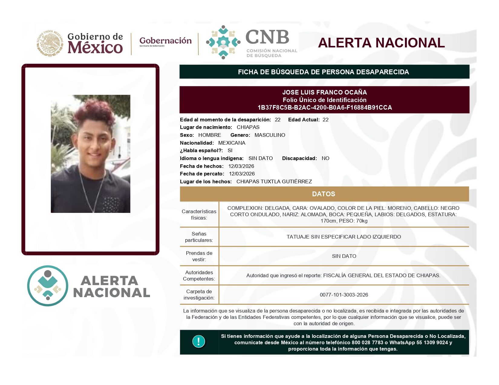 JOSE LUIS FRANCO OCAÑA