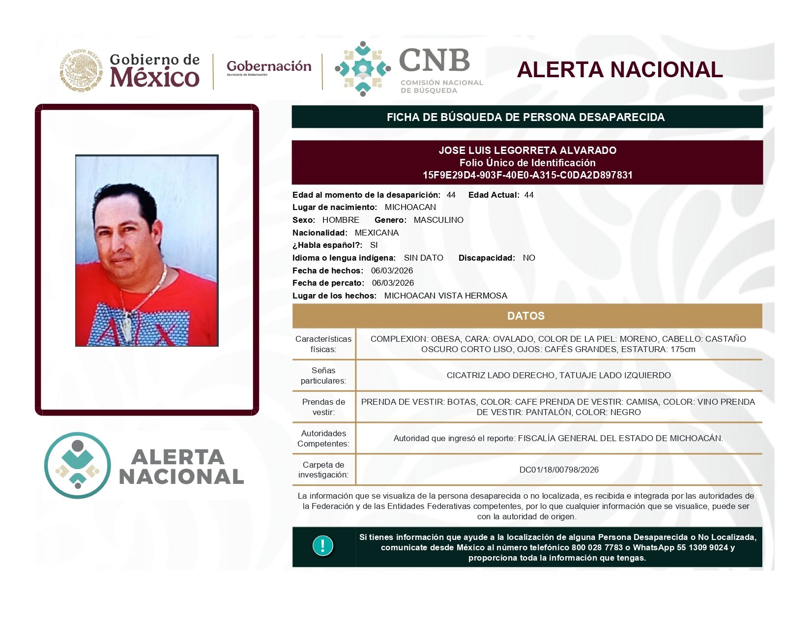 JOSE LUIS LEGORRETA ALVARADO