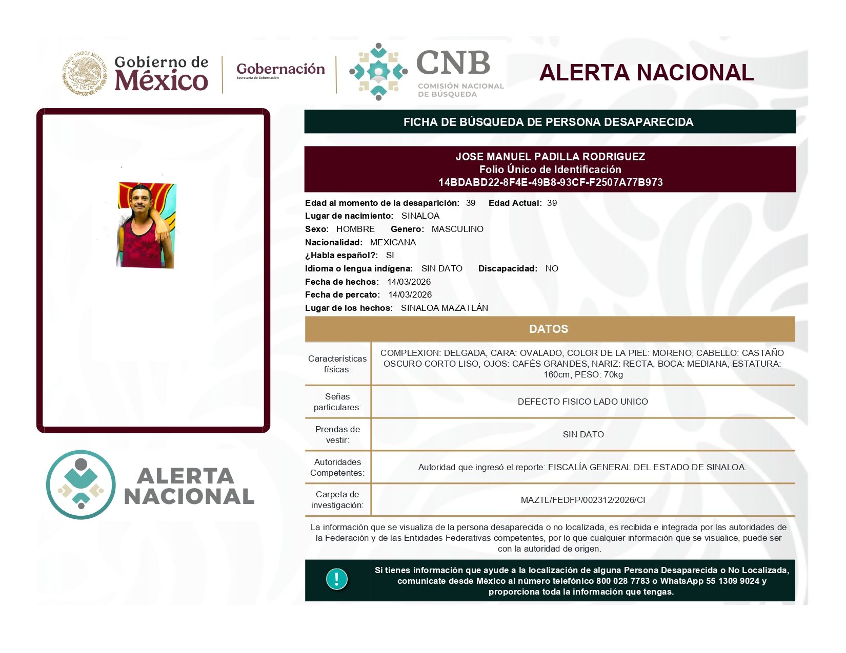 JOSE MANUEL PADILLA RODRIGUEZ