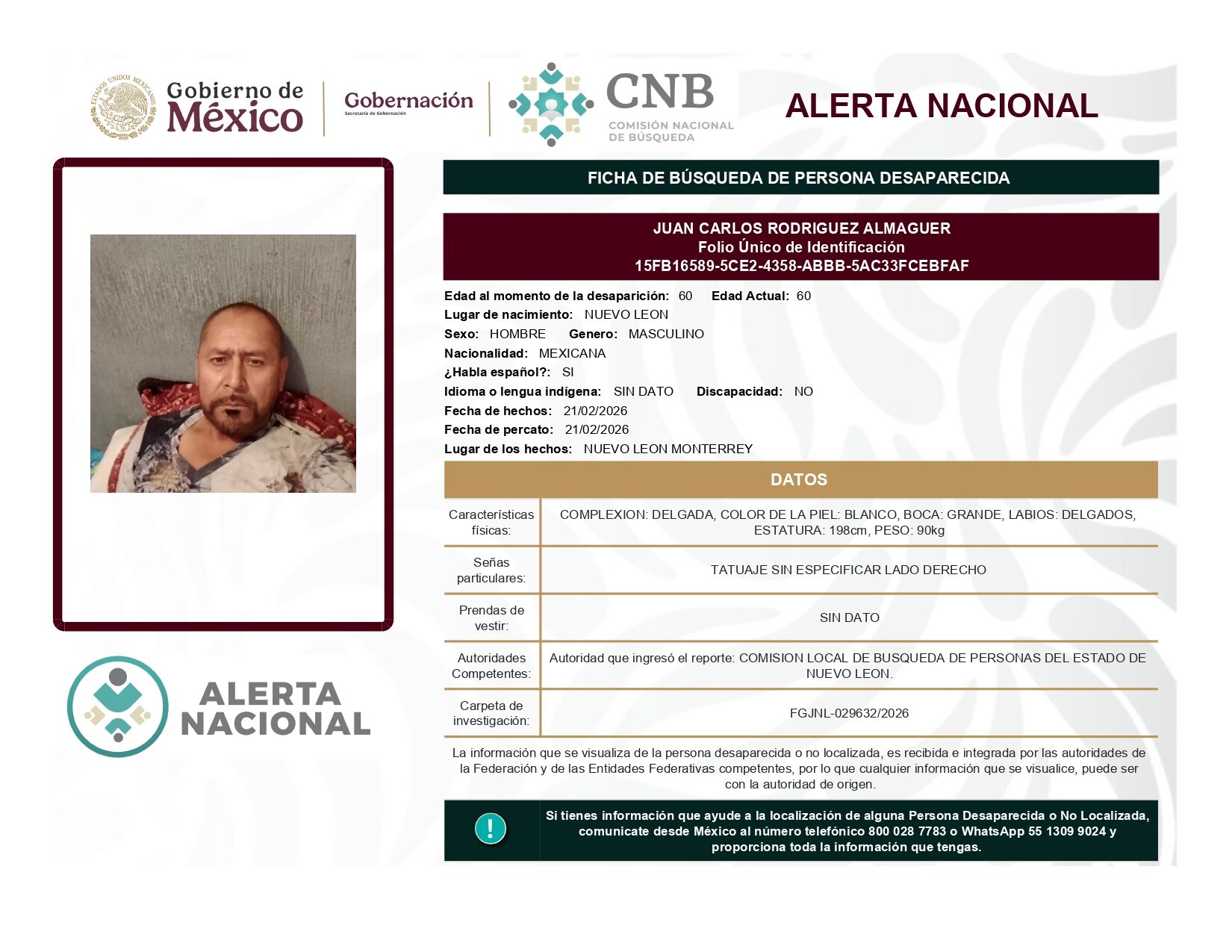 JUAN CARLOS RODRIGUEZ ALMAGUER