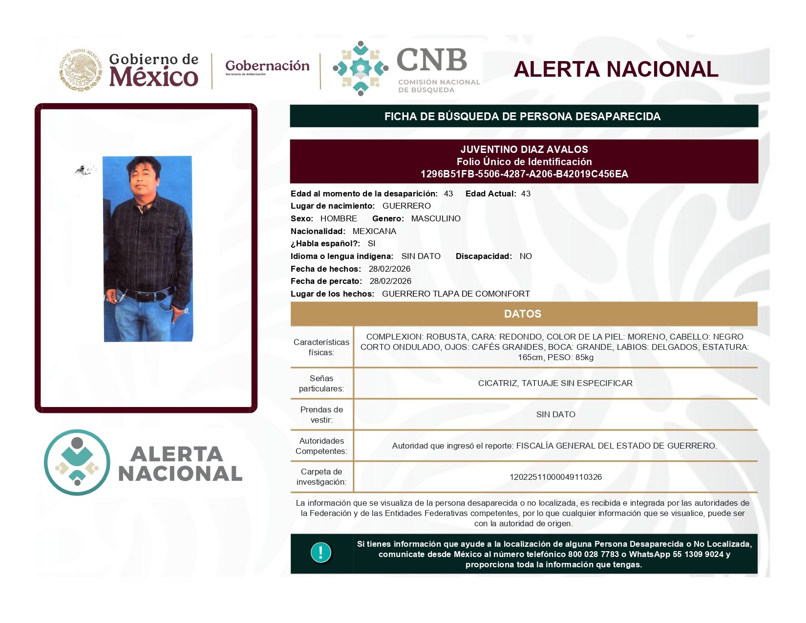 JUVENTINO DIAZ AVALOS