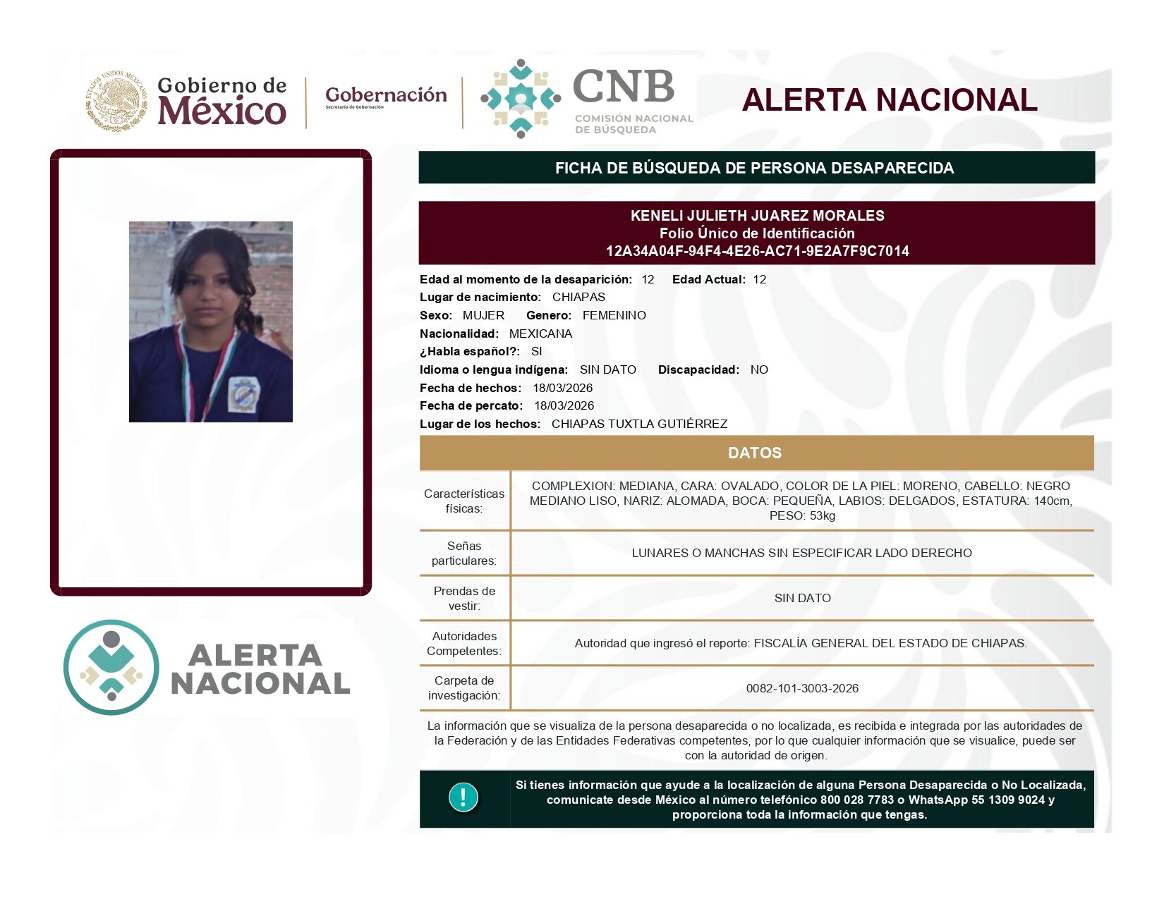 KENELI JULIETH JUAREZ MORALES