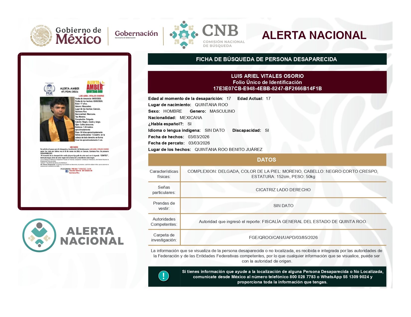 LUIS ARIEL VITALES OSORIO