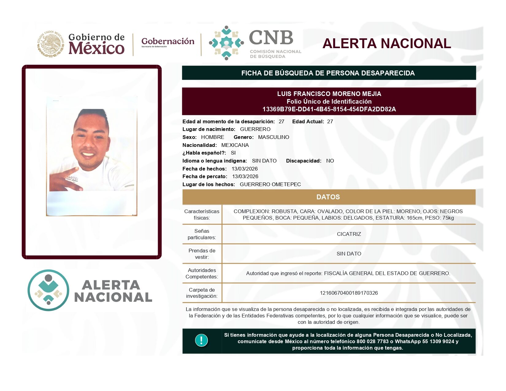 LUIS FRANCISCO MORENO MEJIA