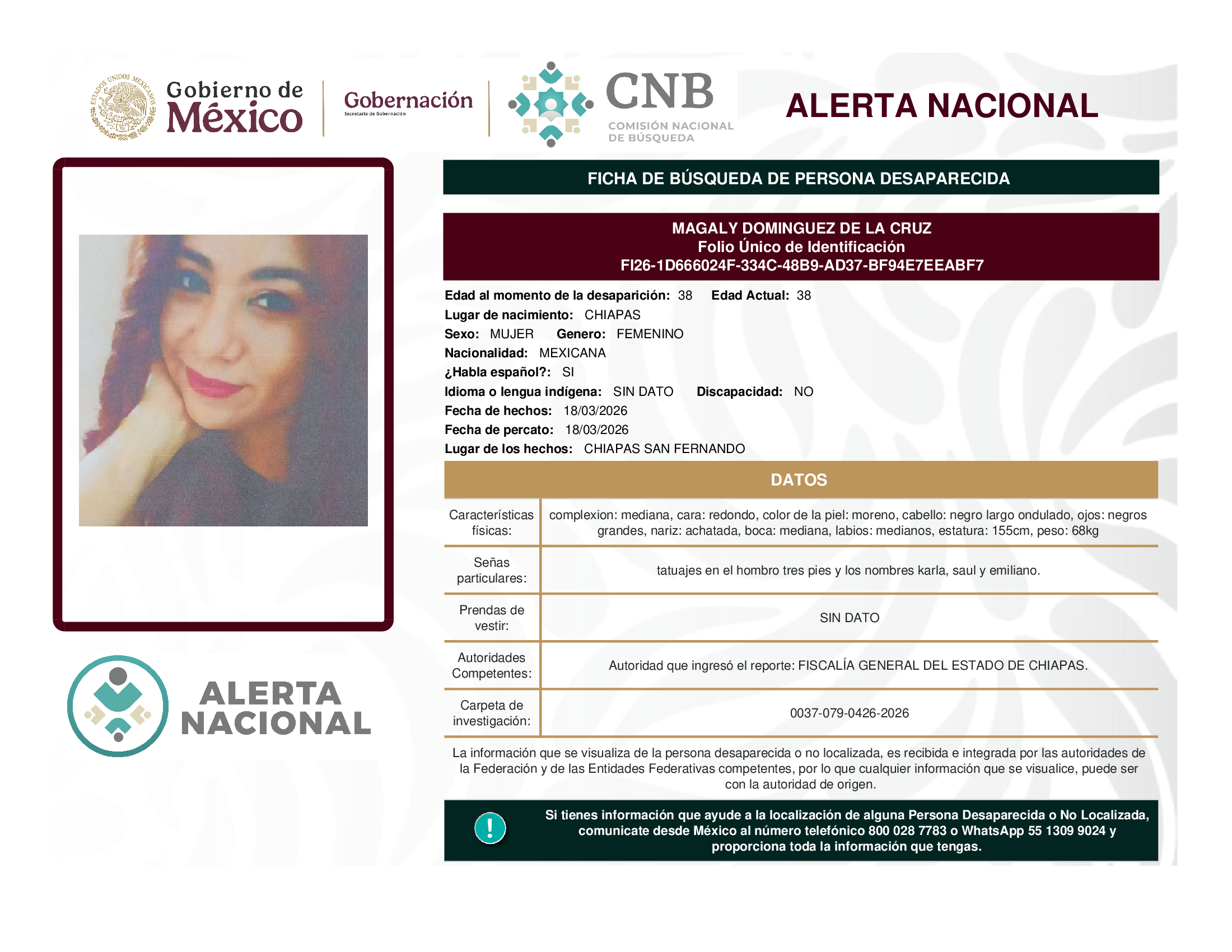 MAGALY DOMINGUEZ DE LA CRUZ