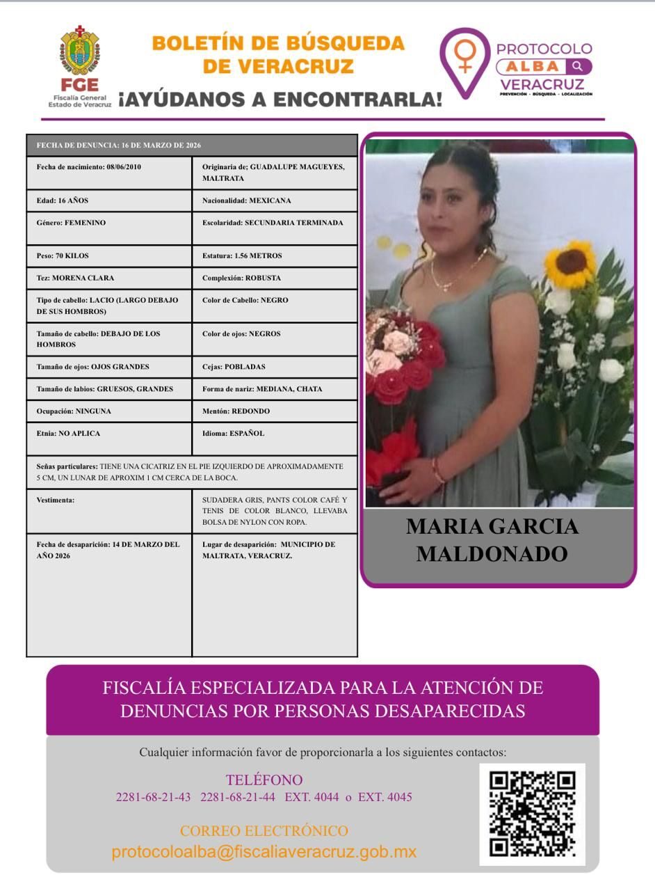 MARÍA  GARCIA MALDONADO